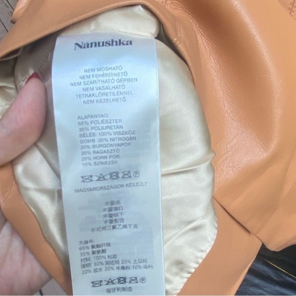 NANUSHKA Remi Vegan Leather Blazer Dress - Picture 8 of 8
